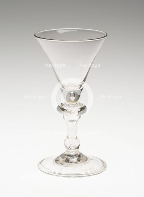 Wine Glass, England, c. 1720. Creator: Unknown.