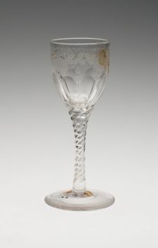 Wine Glass, England, c. 1800. Creator: Unknown