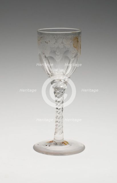 Wine Glass, England, c. 1800. Creator: Unknown.