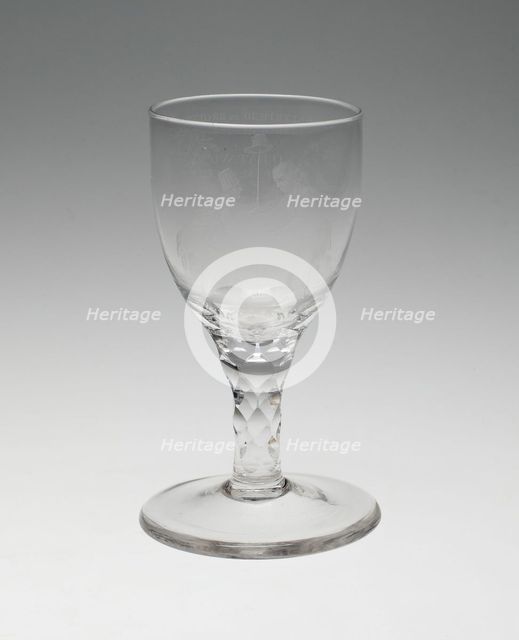 Wine Glass, England, January 26, 1795. Creator: Unknown.