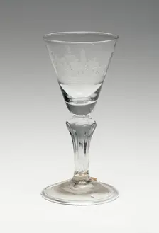 Wine Glass, Germany, c. 1750. Creator: Unknown