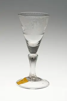 Wine Glass, Germany, c. 1750. Creator: Unknown