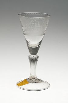 Wine Glass, Germany, c. 1750. Creator: Unknown