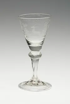 Wine Glass, Germany, c. 1750. Creator: Unknown