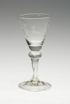 Wine Glass, Germany, c. 1750. Creator: Unknown