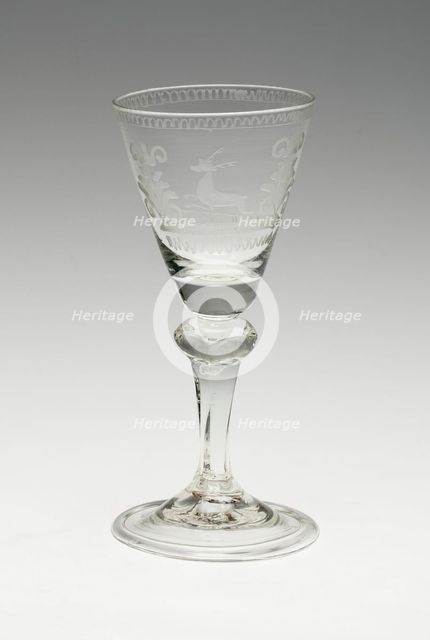 Wine Glass, Germany, c. 1750. Creator: Unknown.