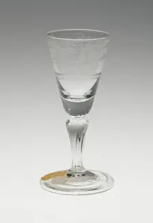 Wine Glass, Germany, c. 1750. Creator: Unknown