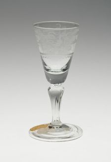 Wine Glass, Germany, c. 1750. Creator: Unknown