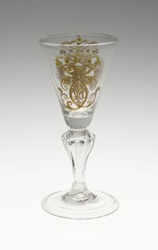 Wine Glass, Germany, c. 1730. Creator: Unknown