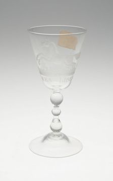 Wine Glass, Netherlands, 18th century. Creator: Unknown