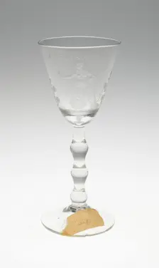 Wine Glass, Netherlands, c. 1725/50. Creator: Unknown