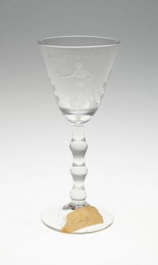 Wine Glass, Netherlands, c. 1725/50. Creator: Unknown