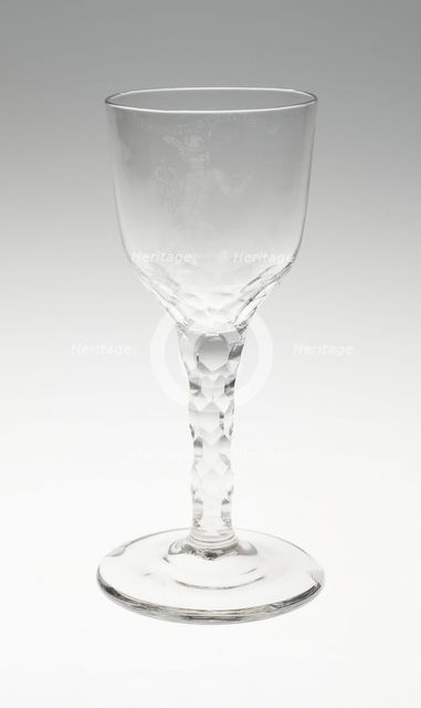 Wine Glass, Netherlands, c. 1775. Creator: Unknown.