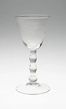 Wine Glass, Netherlands, July 8, 1760. Creator: Unknown