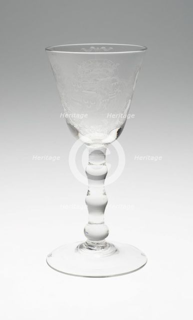 Wine Glass, Netherlands, July 8, 1760. Creator: Unknown.