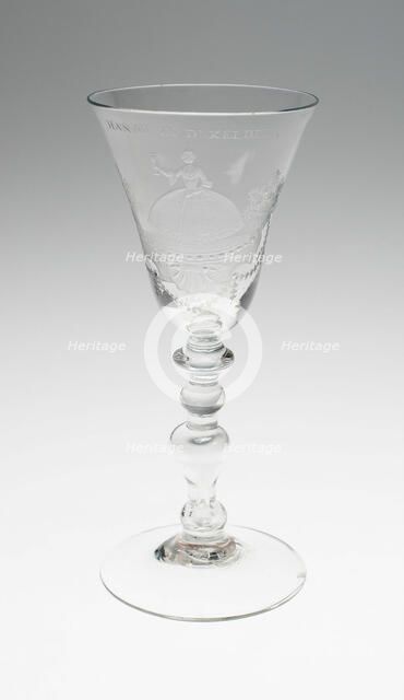 Wine Glass, Netherlands, Mid 18th century. Creator: Unknown.
