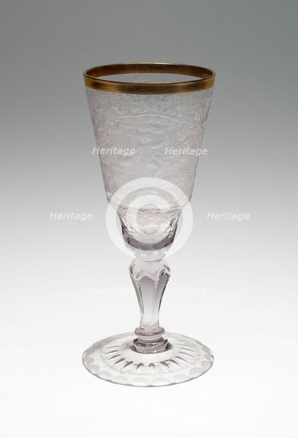 Wine Glass, Schleswig, c. 1740. Creator: Unknown.