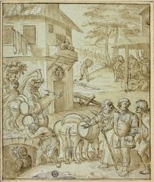 Wine Harvest, n.d. Creators: Jacopo Tintoretto, Frans Floris, Willem Key