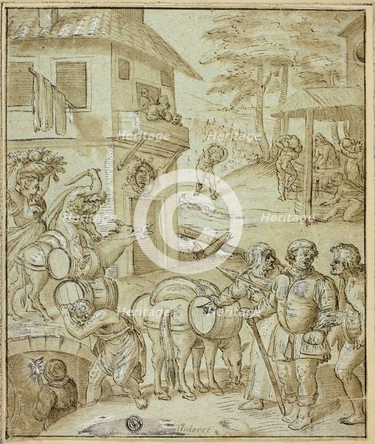 Wine Harvest, n.d. Creators: Jacopo Tintoretto, Frans Floris, Willem Key.