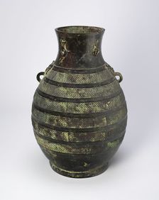 Wine Jar (Hu), Eastern Zhou dynasty, Warring States period (475-221 B.C.), c. 5th century B.C. Creator: Unknown
