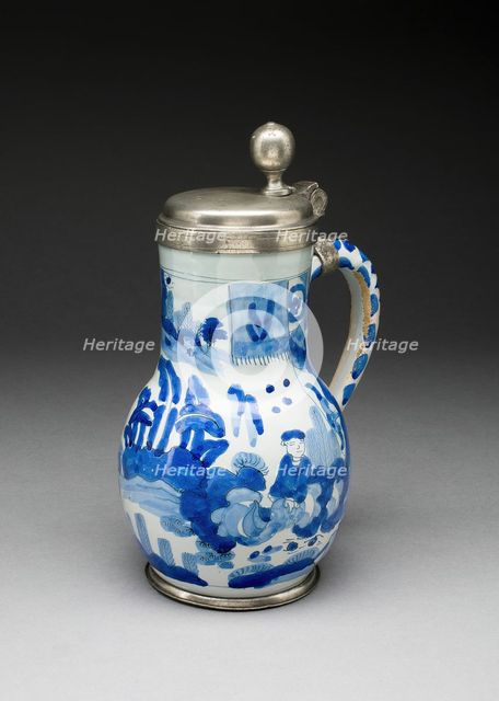 Wine Jug, Ansbach, c. 1720. Creator: Unknown.