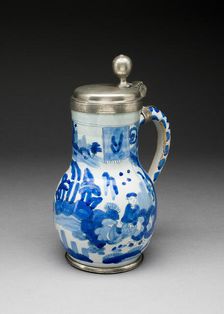 Wine Jug, Ansbach, c. 1720. Creator: Unknown