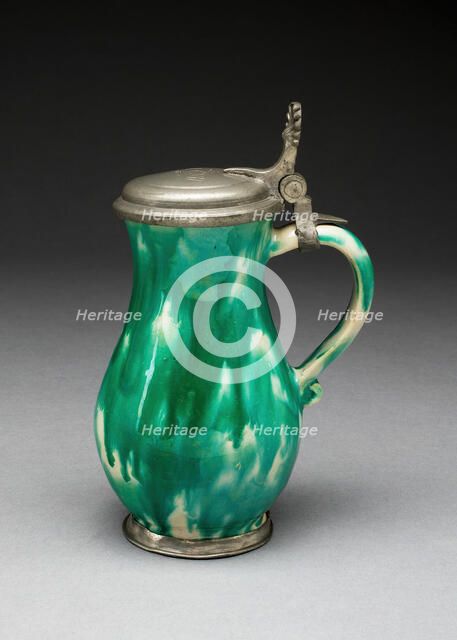 Wine Jug, Gmunden, 1700/25. Creator: Unknown.