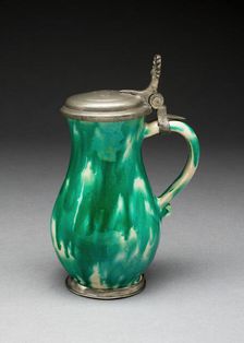 Wine Jug, Gmunden, 1700/25. Creator: Unknown