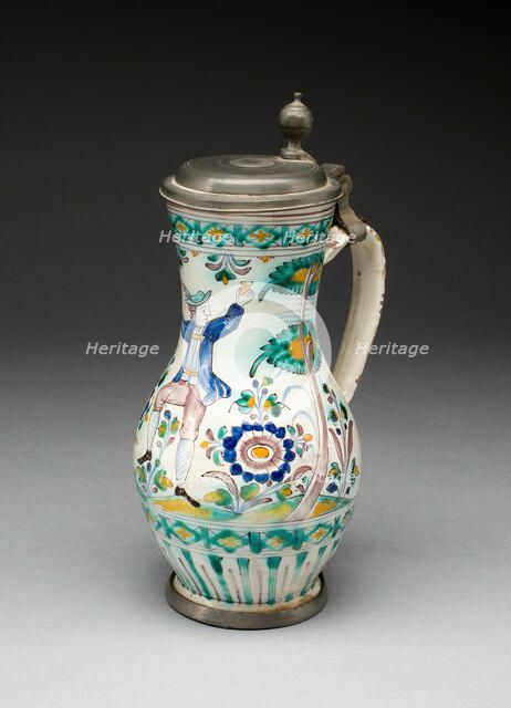 Wine Jug, Gmunden, c. 1800. Creator: Unknown.