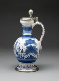 Wine Jug, Germany, c. 1700. Creator: Unknown