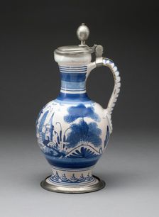 Wine Jug, Germany, c. 1700. Creator: Unknown