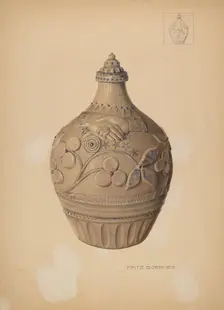Wine jug, probably 1938. Creator: Fritz Boehmer
