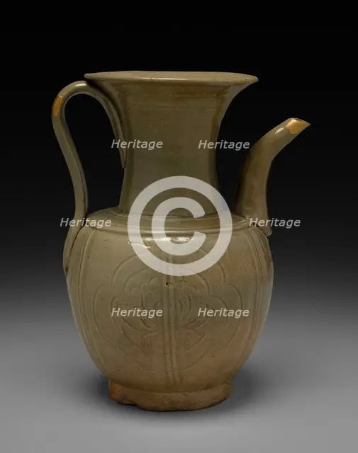 Wine Jug: Yue ware, 10th Century. Creator: Unknown.