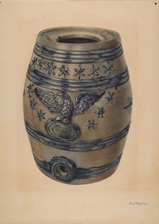 Wine Keg, c. 1939. Creator: John Tarantino