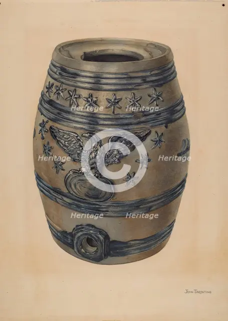 Wine Keg, c. 1939. Creator: John Tarantino.