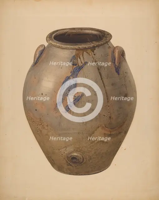 Wine or Water Jar, c. 1940. Creator: Giacinto Capelli.