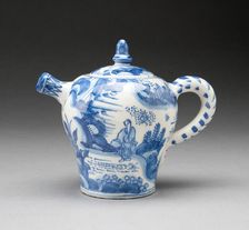 Wine Pot, , c. 1670-c. 1680. Creator: Delftware