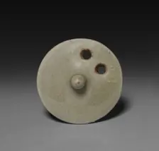 Wine Pot: Southern Celadon Ware (lid), 1200s-1300s. Creator: Unknown
