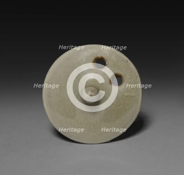Wine Pot: Southern Celadon Ware (lid), 1200s-1300s. Creator: Unknown.