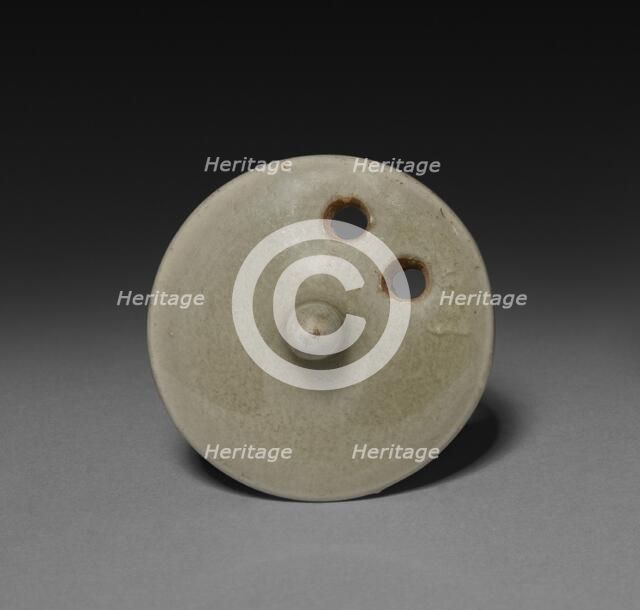 Wine Pot: Southern Celadon Ware (lid), 1200s-1300s. Creator: Unknown.