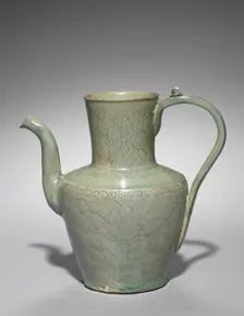 Wine Pot with Incised Lotus Design, 918-1392. Creator: Unknown