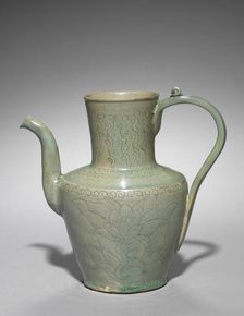 Wine Pot with Incised Lotus Design, 918-1392. Creator: Unknown