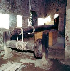 Wine-press in a house in Pompeii, Italy. Creator: Unknown