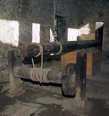 Wine-press in a house in the Roman town of Pompeii, 1st century. Creator: Unknown