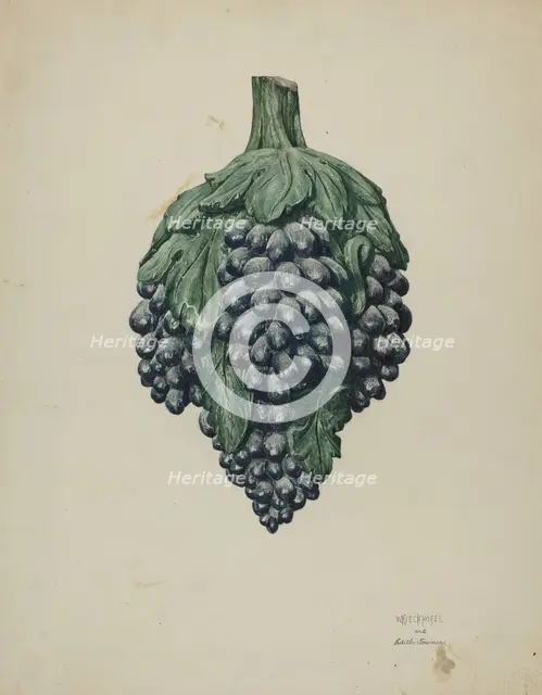 Wine Shop Emblem, c. 1940. Creator: William Kieckhofel.