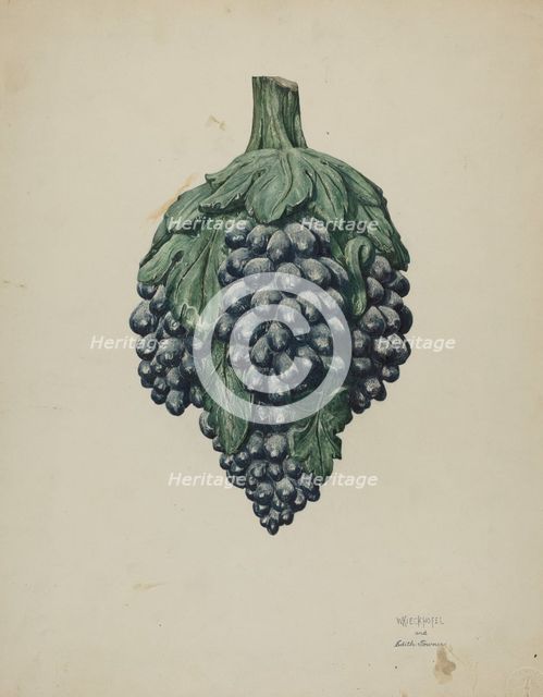 Wine Shop Emblem, c. 1940. Creator: William Kieckhofel.