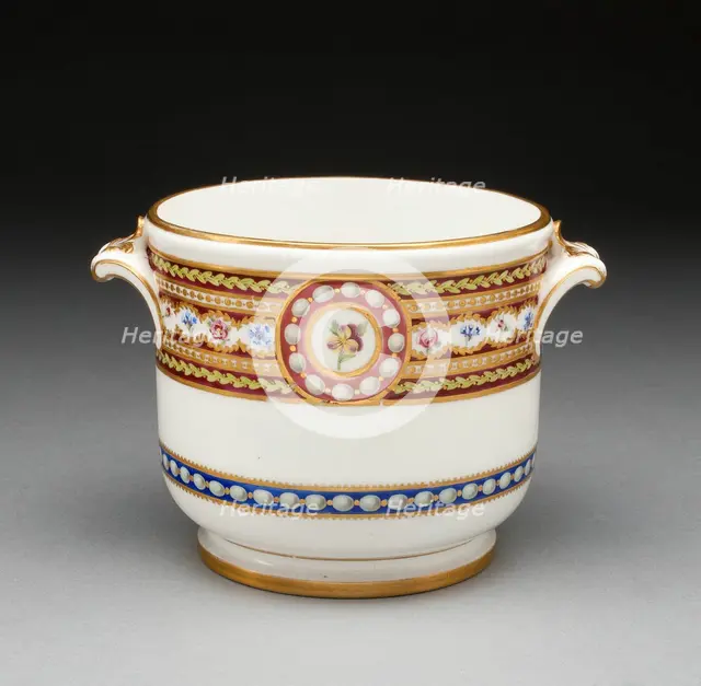 Wineglass Cooler, Sèvres, 1789. Creators: Sèvres Porcelain Manufactory, Jacques Fontaine.