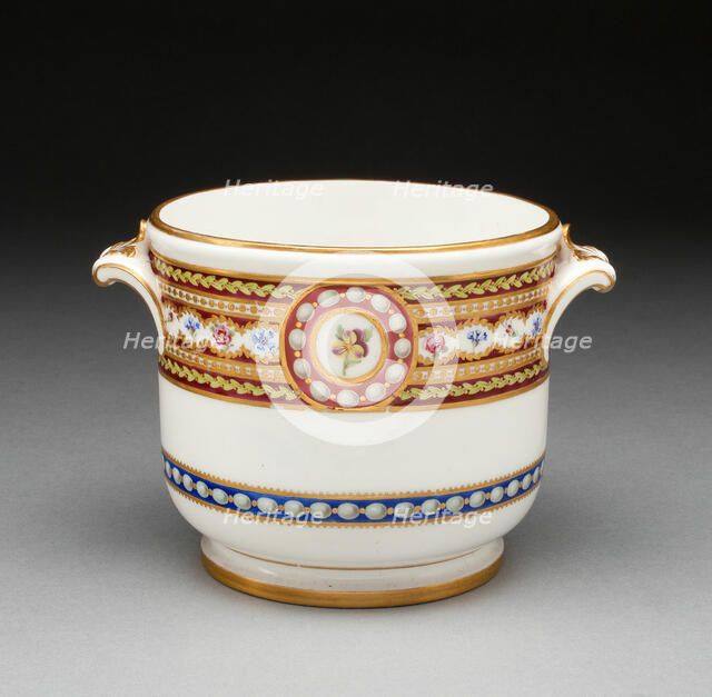 Wineglass Cooler, Sèvres, 1789. Creators: Sèvres Porcelain Manufactory, Jacques Fontaine.