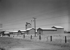 Winery belonging to Muscat Cooperative, on US 99. between Tulare and Fresno, California, 1939. Creator: Dorothea Lange