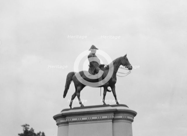 Winfield Scott - Equestrian statues in Washington, D.C., between 1911 and 1942. Creator: Arnold Genthe.
